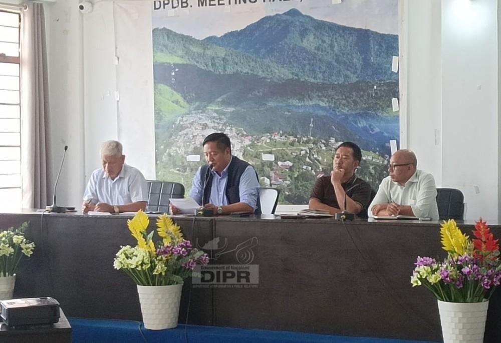 2.	Longleng DPDB Vice-Chairman and DC Longleng,  W Manpai Phom and others during the monthly meeting of the board in Longleng on June 10. (DIPR Photo)